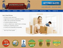 Tablet Screenshot of jaymoves.com